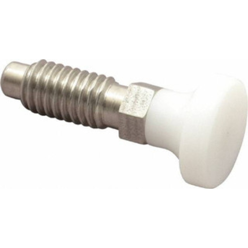 Vlier 3/8-16, 1/4 Max Plunger Diam, 0.25 Lb Init to 2 Lb Final End Force, Knob Handle Plunger Delrin Knob, 0.94 Body Length, 3/4 Length Under Head/Shoulder, 0.18 Plunger Projection SPRT375 – 62123732