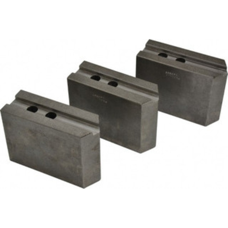 Abbott Workholding 12 & Up Chuck Capacity, 1.5mm x 60 Serrated Attachment, Square Soft Lathe Chuck Jaw 3 Jaws, Steel, 1.1811 Btw Mount Hole Ctrs, 5-1/2 Long x 2 Wide x 4 High, 0.7087 Groove, 0.5512 & 14mm Fastener KTT12S4 – 04231163