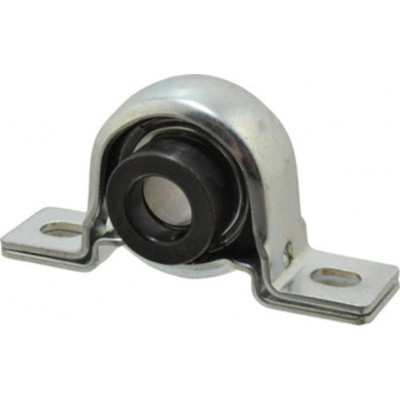 Value Collection 3/4 ID, 4-1/4 OAL x 2-7/32 OAH Pillow Block 1,650 Lb Static Cap, 2,830 Lb Dyn Cap, 3.3906 Btw Mnt Hole Ctrs, 1-1/8 Base-to-Ctr Ht, Stamped Steel Rubber Mount RPB12 – 05546973