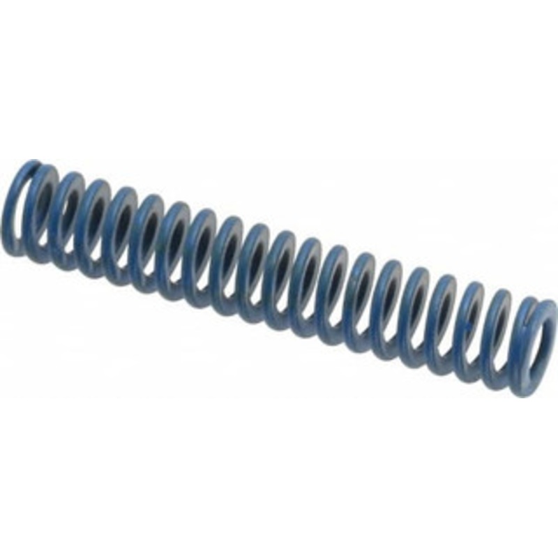Associated Spring Raymond 3/8 Hole Diam, 3/16 Rod Diam, 2 Free Length, Blue Die Spring 28 Lb Max Deflection, 1 Max Deflection, Medium Duty, Chromium Alloy Steel 103-108 – 07660319
