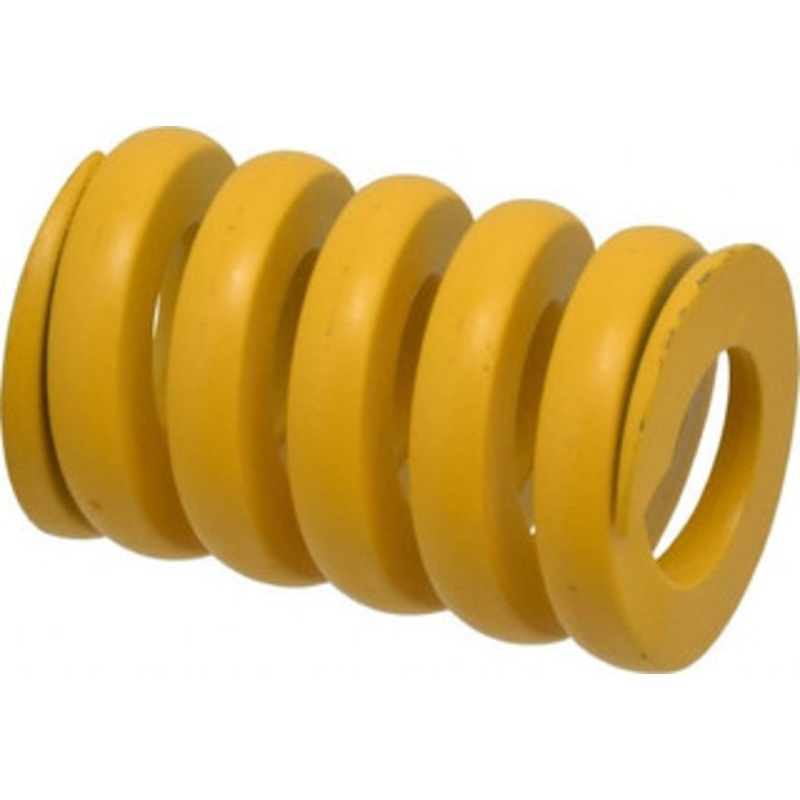 Associated Spring Raymond 50mm Hole Diam, 25mm Rod Diam, 3-1/2 Free Length, Yellow Die Spring 10868 N Max Deflection, 19mm Max Deflection, Extra Strong, Chromium Alloy Steel 206-812 – 67902239