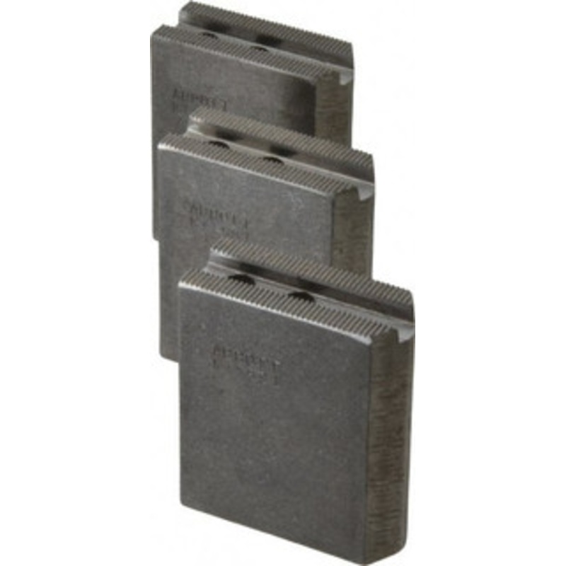 Abbott Workholding 5 & Up Chuck Capacity, 1.5mm x 60 Serrated Attachment, Square Soft Lathe Chuck Jaw 3 Jaws, Steel, 0.7087 Btw Mount Hole Ctrs, 2-1/2 Long x 1 Wide x 3 High, 0.3937 Groove, 0.315 & 8mm Fastener KTT5S1 – 04230900