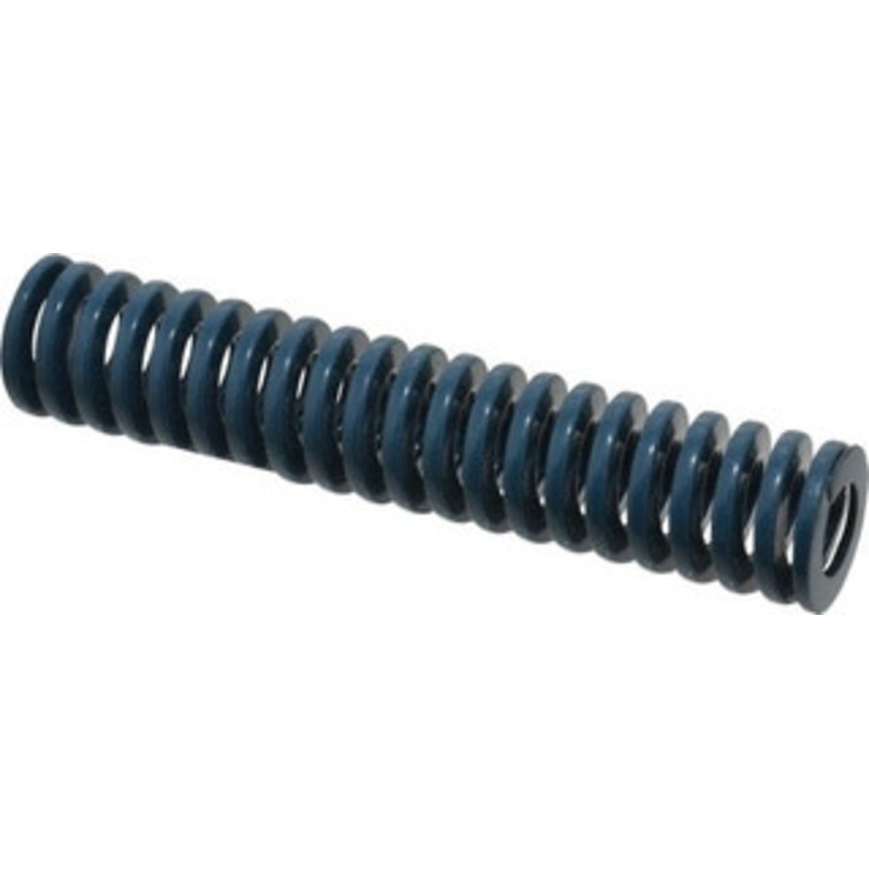 Danly 1 Hole Diam, 1/2 Rod Diam, 5 Free Length, Blue Die Spring 15 Lb Max Deflection, 1.88 Max Deflection, Medium Duty, Chromium Vanadium Steel 9-1620-21 – 76012913