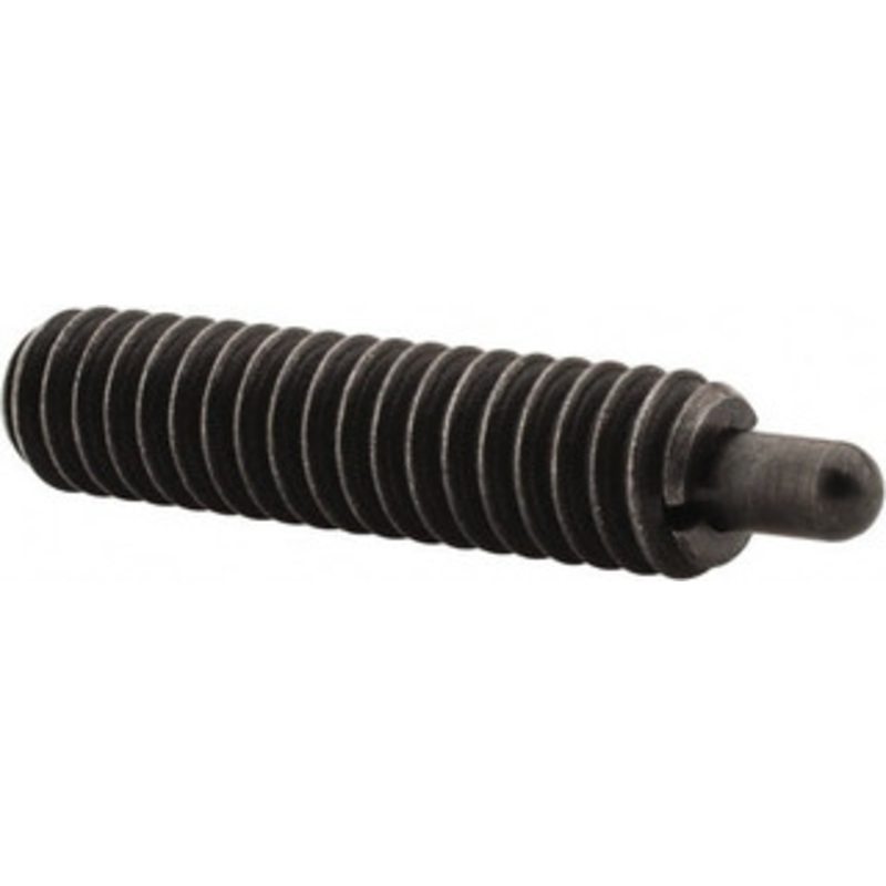 Vlier 1/4-20, 1 Thread Length, 3/16 Plunger Projection, Steel Threaded Spring Plunger 0.117 – 0.118 Max Plunger Diam, 1 Plunger Length, 3 Lb Init End Force, 13 Lb Final End Force S54 – 62116777