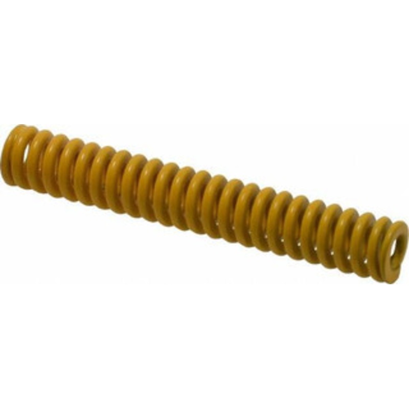 Associated Spring Raymond 10mm Hole Diam, 5mm Rod Diam, 2-1/2 Free Length, Yellow Die Spring 211.2 N Max Deflection, 16mm Max Deflection, Extra Strong, Chromium Alloy Steel 206-110 – 67901470