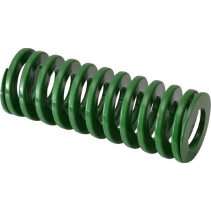 Danly 1-1/2 Hole Diam, 3/4 Rod Diam, 4 Free Length, Green Die Spring 27.3 Lb Max Deflection, 1.61 Max Deflection, Light Duty, Chromium Vanadium Steel 9-2416-11 – 76011253