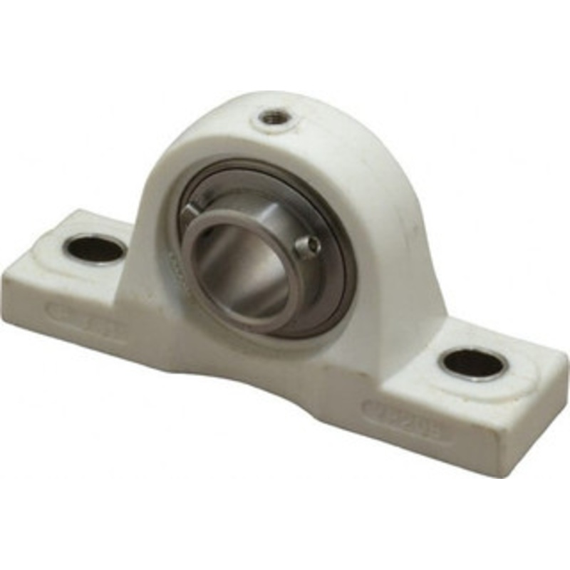 Value Collection 1 ID, 5.5313 OAL x 2-25/32 OAH Pillow Block 1,764 Lb Static Cap, 3,147 Lb Dyn Cap, 4-1/8 Btw Mnt Hole Ctrs, SS Thermoplastic UCP20516S6PL – 05600929
