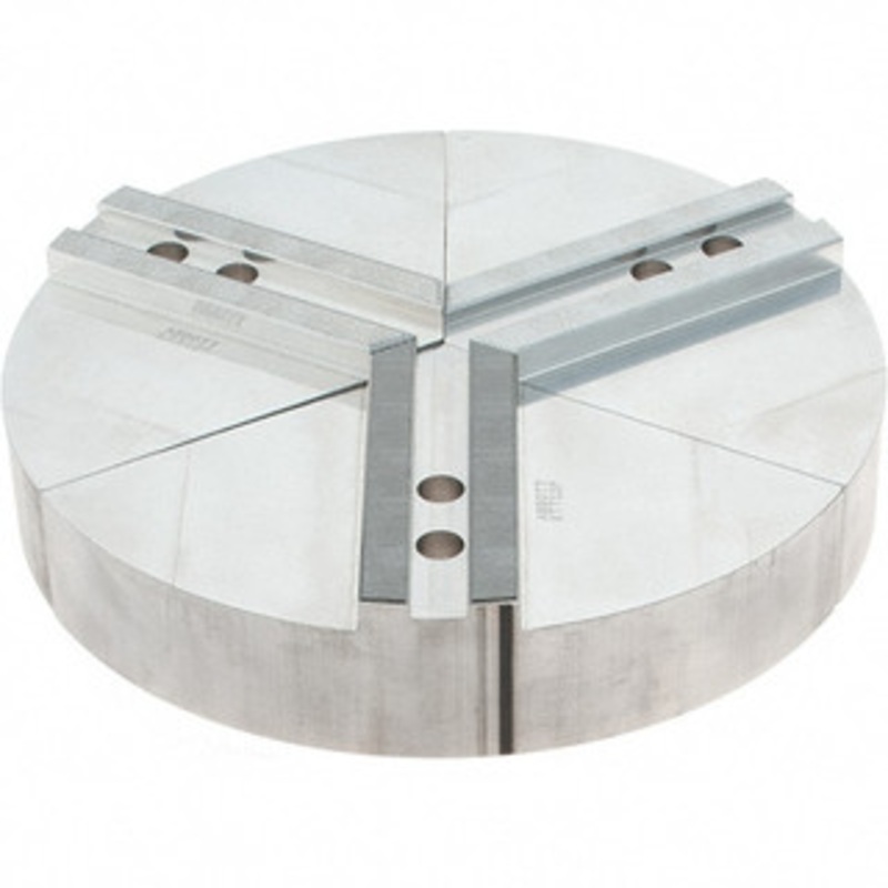 Abbott Workholding 12 Max Chuck Capacity, 1.5mm x 60 Serrated Interface, Round Soft Lathe Chuck Jaw 3 Jaw, Aluminum, 1.1811 Btw Mount Hole Ctrs, 12 Wide, 2 High, 14mm Fastener KTT12P – 50487172