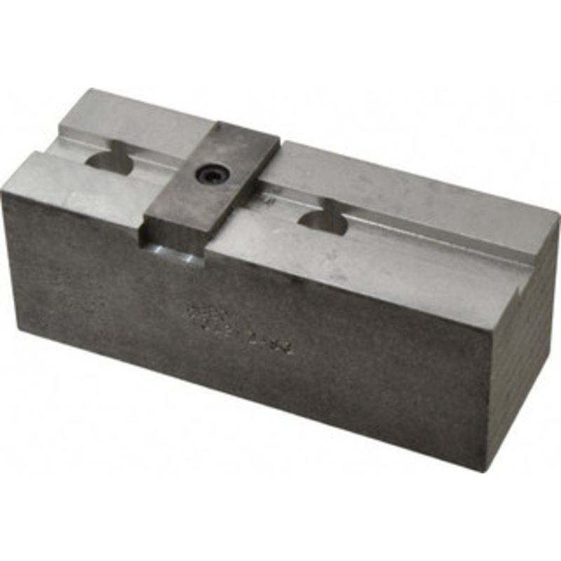 Abbott Workholding 12 & Up Chuck Capacity, Tongue & Groove Attachment, Square Soft Lathe Chuck Jaw 3 Jaws, Aluminum, 2-1/2 Btw Mount Hole Ctrs, 5-1/2 Long x 2 Wide x 2 High, 1/2 Groove, 1/2 Fastener TG12MDASQ – 04226627