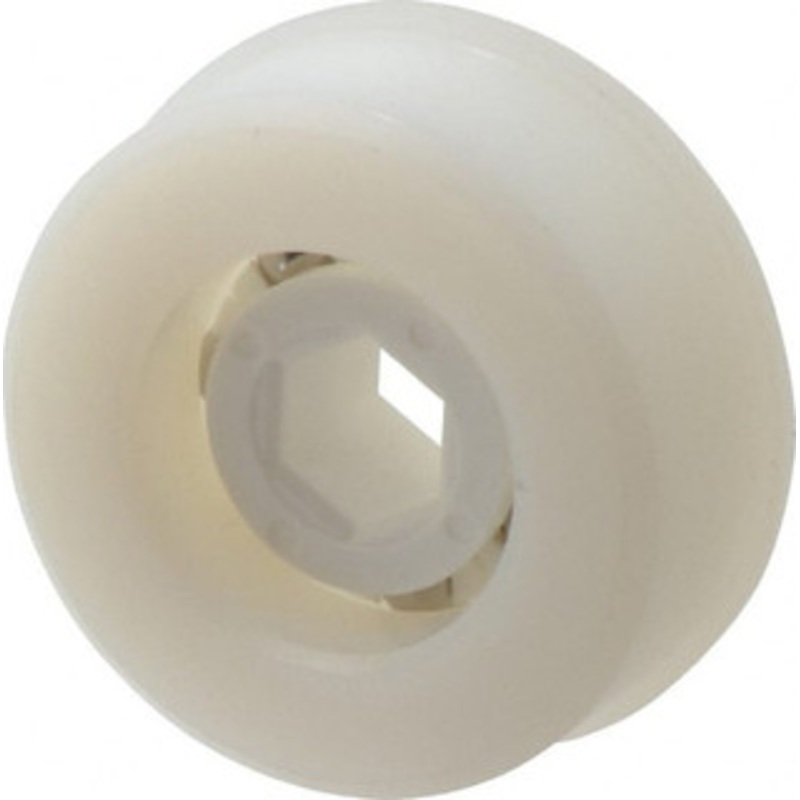 Made in USA 1 Row, 1.87 OD, 7/16 Hex Bore Conveyor Roller Bearing 92 Lb Capacity, 729 Max RPM, Stainless Steel with Polypropylene Housing CB437-1.87SR-6 – 35438100