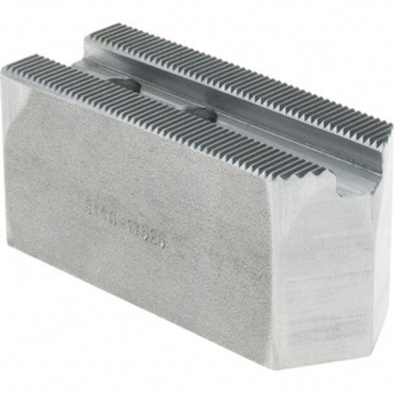 Atlas Workholding 1.5mm x 60 Serrated Attachment, Square Soft Lathe Chuck Jaw Steel, 0.787 Btw Mount Hole Ctrs, 3-1/8 Long x 1-1/4 Wide x 1-1/2 High, 0.475 Groove, M10mm Fastener 8140-17525 – 85028975