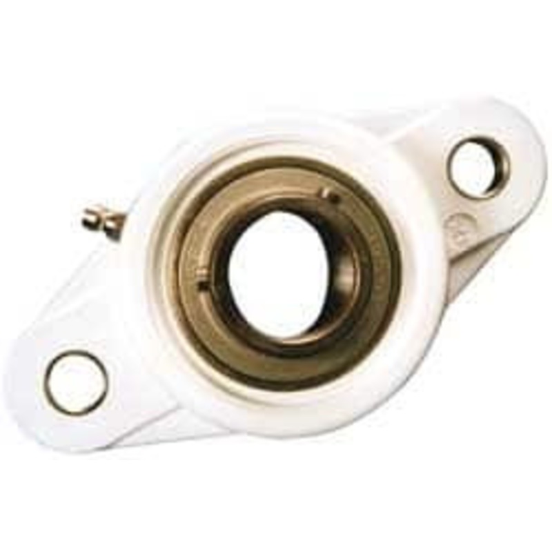 Value Collection 1 ID, 1-13/32 OAL x 5-1/8 OAH 2-Bolt Flange Mounted Bearing 1,764 Lb Static Cap, 3,147 Lb Dyn Cap, 3.8906 Btw Mnt Hole Ctrs, SS Thermoplastic UCFL20516ES6PL – 05550678
