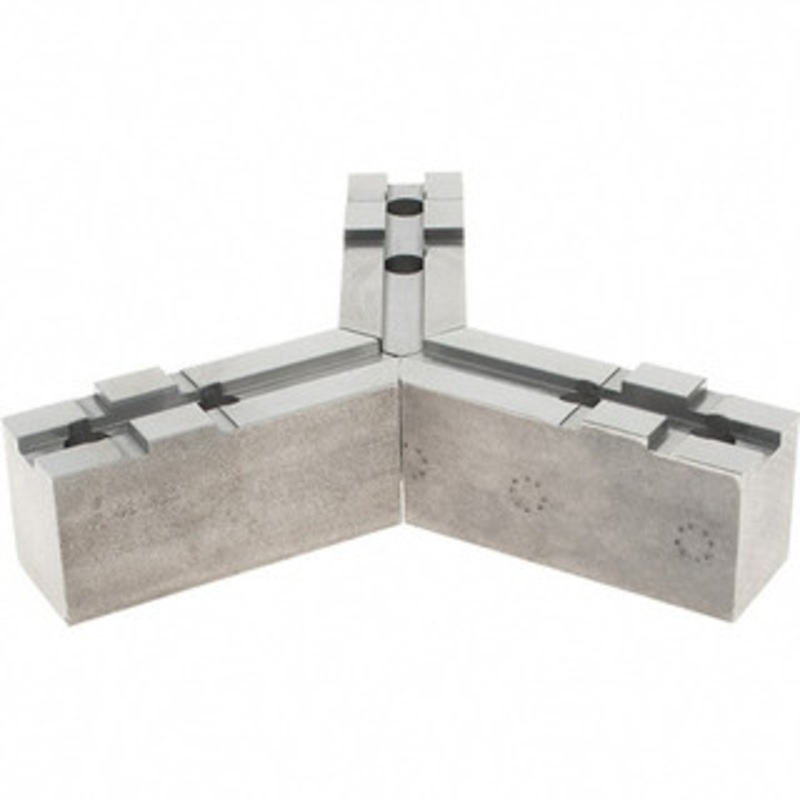 Abbott Workholding Tongue & Groove Attachment, Square Soft Lathe Chuck Jaw 3 Jaws, Steel, 1.5748 Btw Mount Hole Ctrs, 4-1/2 Long x 1-1/2 Wide x 2 High, 0.4724 Groove, 0.4724 & 12mm Fastener MTG10MDS – 66154907