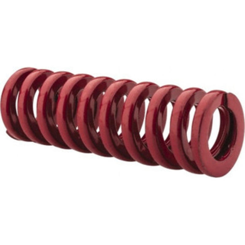 Danly 1/2 Hole Diam, 9/32 Rod Diam, 1-1/2 Free Length, Red Die Spring 15.5 Lb Max Deflection, 0.45 Max Deflection, Heavy Duty, Chromium Vanadium Steel 9-0806-26 – 76014232