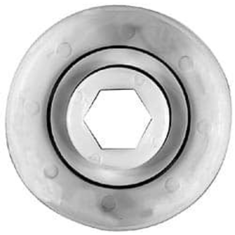 Made in USA 1 Row, 1.6 OD, 7/16 Hex Bore Conveyor Roller Bearing 69 Lb Capacity, 1,069 Max RPM, Stainless Steel with Polypropylene Housing CB437-1.6SR-6 – 35438084