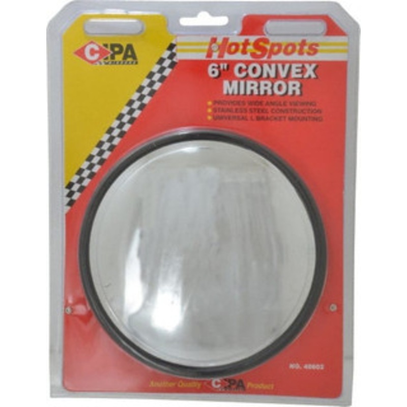 Value Collection Automotive Full Size Convex Round Mirror with L Bracket Stainless Steel, 6 Mirror Diam 48602 – 04464962