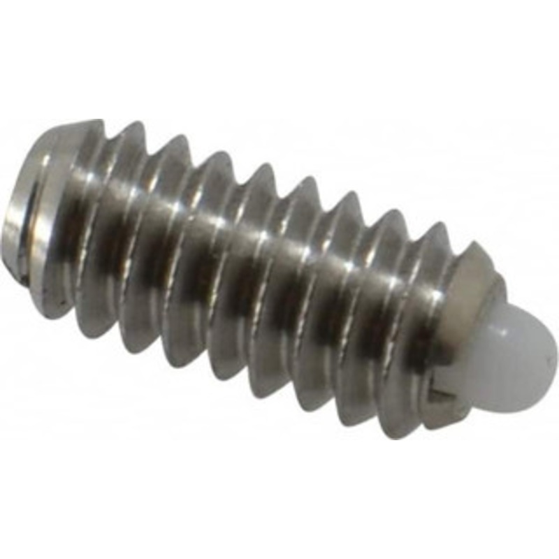Vlier 1/4-20, 17/32 Thread Length, 0.078 Plunger Projection, Stainless Steel Threaded Spring Plunger 0.119 Max Plunger Diam, 0.531 Plunger Length, 1 Lb Init End Force, 3.5 Lb Final End Force SSMD55 – 62120761