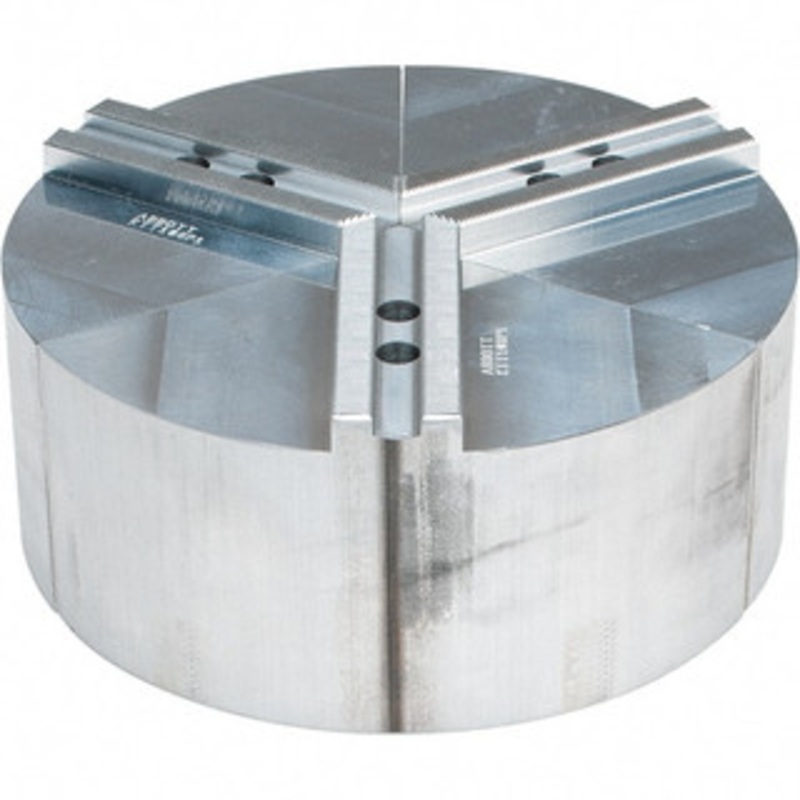 Abbott Workholding 8 Max Chuck Capacity, 1.5mm x 60 Serrated Interface, Round Soft Lathe Chuck Jaw 3 Jaw, Aluminum, 0.9843 Btw Mount Hole Ctrs, 10 Wide, 4 High, 12mm Fastener KTT10-8P1 – 50487248