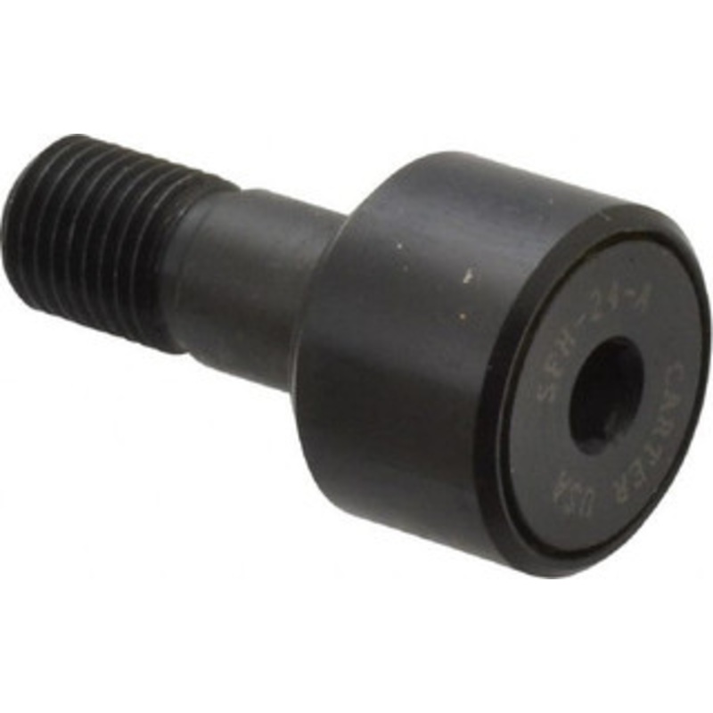 Made in USA 3/4 Roller Diam x 1/2 Width, 3/8 Stud Diam x 7/8 Length, Stud Cam Follower Steel, 3/8 Thread Length, 3/8-24 Thread, 1,328 Lb Dynamic Cap SFH-24-A – 56612195