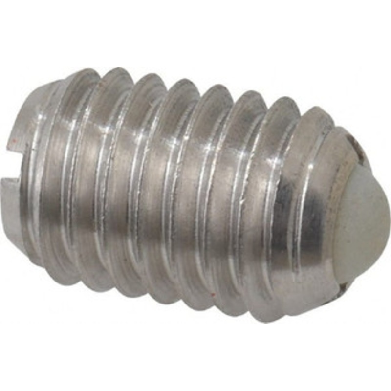 Vlier 1/2-13, 0.281 Ball Diam, 0.75 Body Length, 0.072 Max Ball Reach, Threaded Ball Plunger Stainless Steel Body, Nylon Ball, 6 Lb Initial End Force, 30 Lb Final End Force DSSBH60 – 62123070