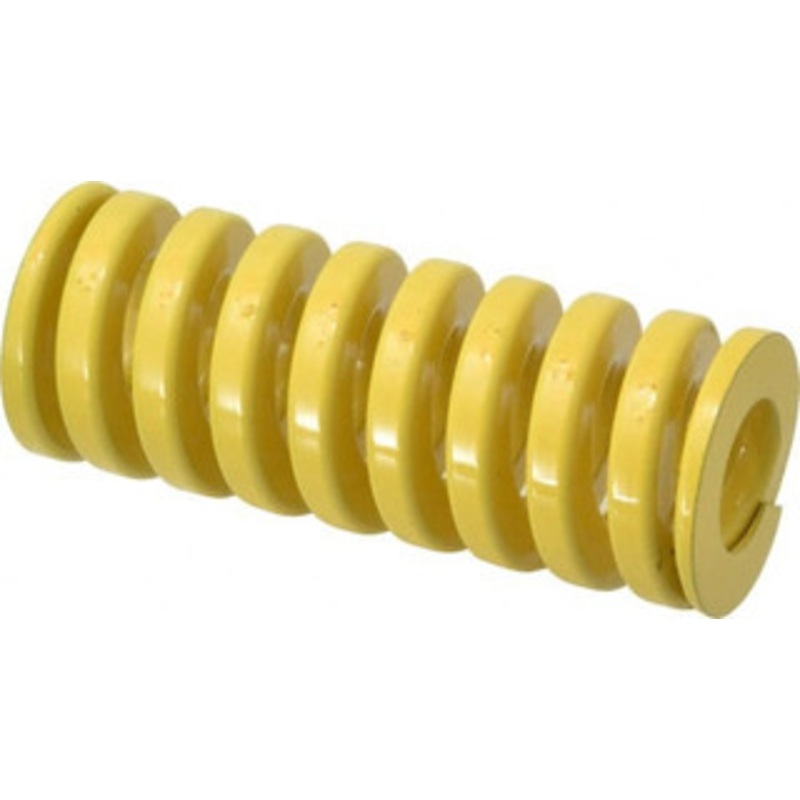 Danly 2 Hole Diam, 1 Rod Diam, 5 Free Length, Yellow Die Spring 179 Lb Max Deflection, 1.25 Max Deflection, Extra Heavy Duty, Chromium Vanadium Steel 9-3220-36 – 76017466