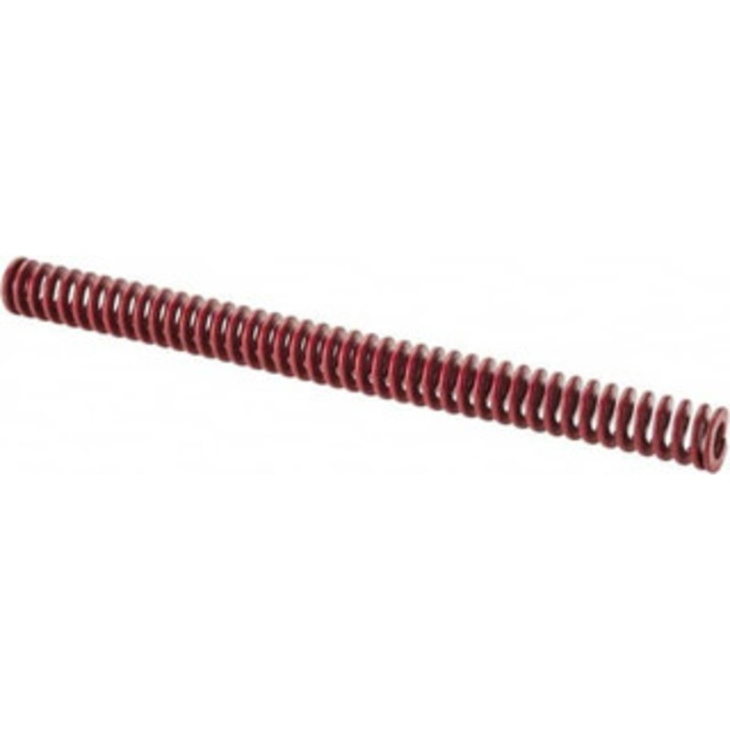 Associated Spring Raymond 1 Hole Diam, 1/2 Rod Diam, 12 Free Length, Red Die Spring 275.3 Lb Max Deflection, 4.44 Max Deflection, Medium Heavy Duty, Chromium Alloy Steel 104-548 – 07661861