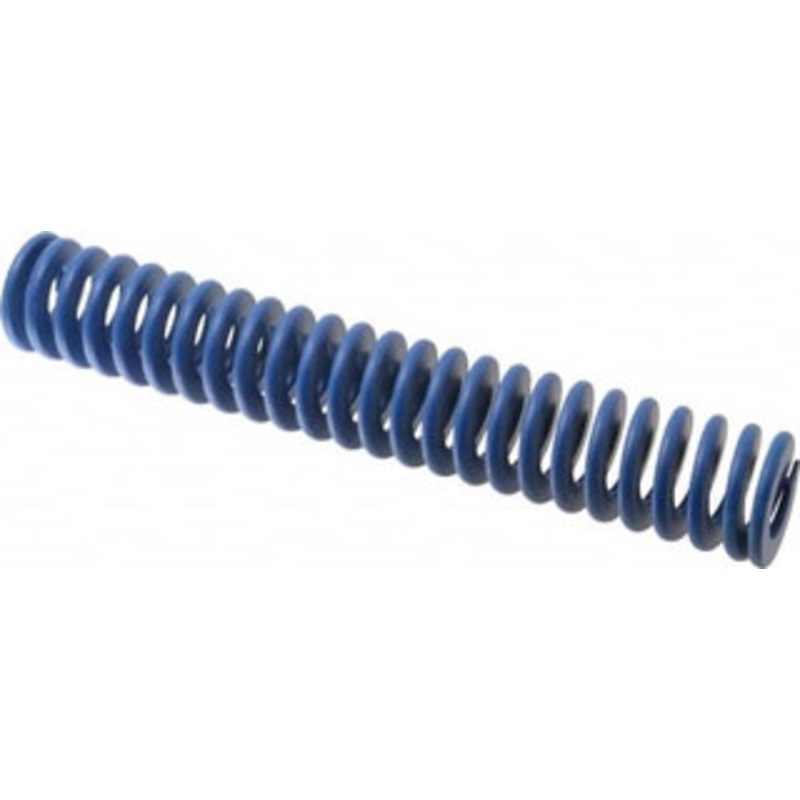 Associated Spring Raymond 50mm Hole Diam, 25mm Rod Diam, 12 Free Length, Blue Die Spring 4400.3999 N Max Deflection, 114mm Max Deflection, Medium Duty, Chromium Alloy Steel 204-848 – 67900332