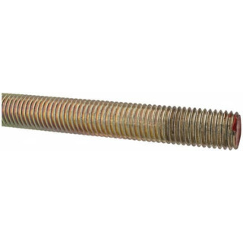 Value Collection 3/4-10 x 6 ft. Alloy Steel Threaded Rod Right Hand Thread, Yellow Zinc Plated Finish, UNC 07146 – 61219986