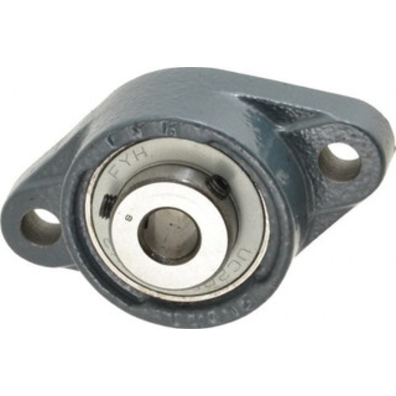Value Collection 1/2 ID, 2-7/32 OAW x 3-7/8 OAL x 2-7/32 OAH 2-Bolt High Temperature Flange Bearing 1,650 Lb Static Cap, 2,830 Lb Dyn Cap, 3 Btw Mnt Hole Ctrs, 19/32 Base-to-Ctr Ht, Cast Iron UCFL201-8HT – 05550603