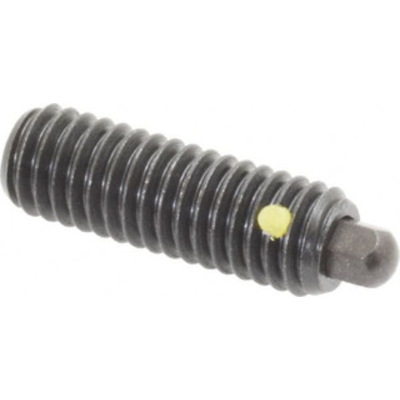 Vlier 3/8-16, 1-1/8 Thread Length, 3/16 Plunger Projection, Steel Threaded Spring Plunger 3/16 (Hex) Max Plunger Diam, 1-1/8 Plunger Length, 5.5 Lb Init End Force, 14.5 Lb Final End Force, 3/16 Hex H58N – 62118989