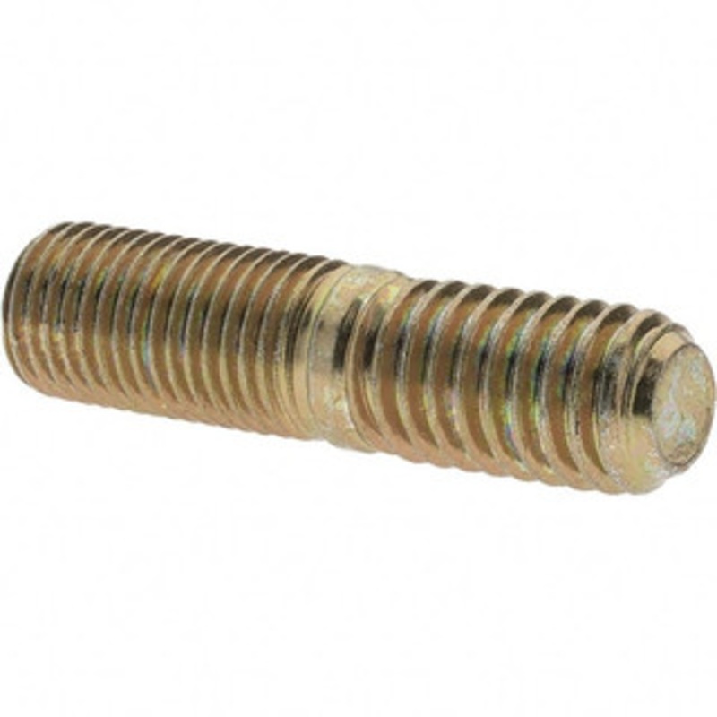 Value Collection 7/16-20 Long Thread, 7/16-14 Short Thread, 1-3/4 OAL Unequal Double Threaded Stud Alloy Steel, Zinc Yellow Dichromate Finish, 7/8 Long Thread Length, 3/4 Short Thread Length BD36976 – 80913148
