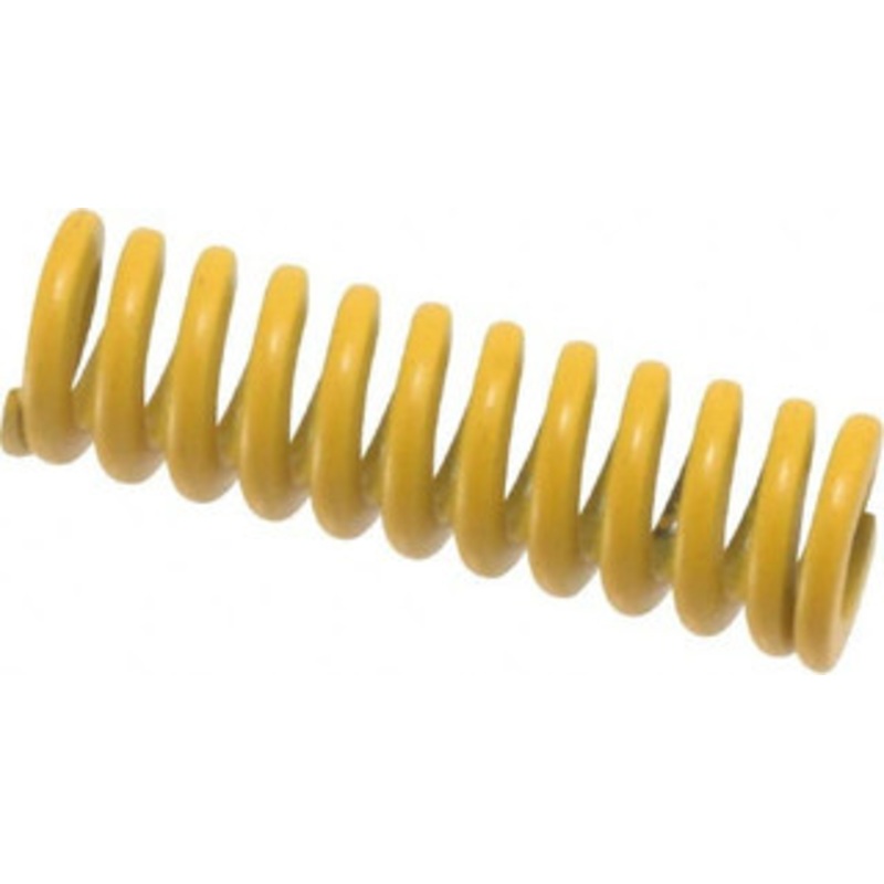 Associated Spring Raymond 10mm Hole Diam, 5mm Rod Diam, 1-1/4 Free Length, Yellow Die Spring 223.2 N Max Deflection, 8mm Max Deflection, Extra Strong, Chromium Alloy Steel 206-105 – 67901439