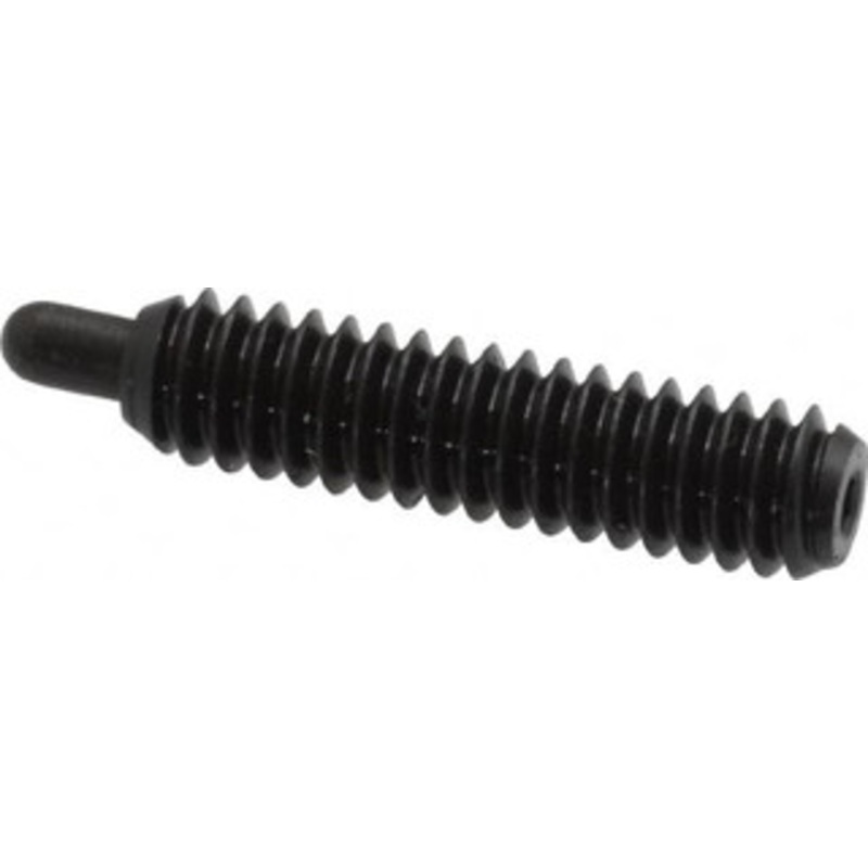 Vlier 1/4-20, 1 Thread Length, 3/16 Plunger Projection, Steel Threaded Spring Plunger 0.117 – 0.118 Max Plunger Diam, 1 Plunger Length, 3 Lb Init End Force, 13 Lb Final End Force, 0.079 Hex PH54 – 62119334