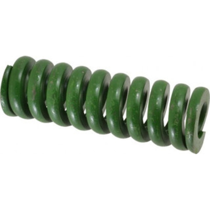 Associated Spring Raymond 1-1/2 Hole Diam, 3/4 Rod Diam, 4-1/2 Free Length, Green Die Spring 1665 Lb Max Deflection, 1.13 Max Deflection, Extra Heavy Duty, Chromium Alloy Steel 106-718 – 07663917