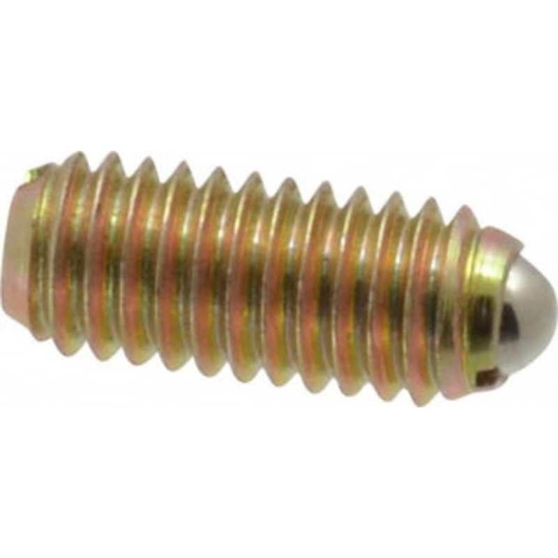 Vlier M6x1.0, 3.5mm Ball Diam, 14mm Body Length, 1mm Max Ball Reach, Threaded Ball Plunger Steel Body, Steel Ball, 6.29 Lb Initial End Force, 9 Lb Final End Force BMH6A – 62122015