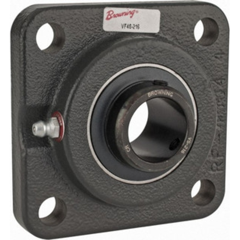 Browning VF4S-216 1 ID, 3-3/4 OAL x 3-3/4 OAH 4-Bolt Flange 1,651 Lb Static Cap, 2,801 Lb Dyn Cap, 2-3/4 Btw Mnt Hole Ctrs, Cast Iron VF4S-216 – 85358661