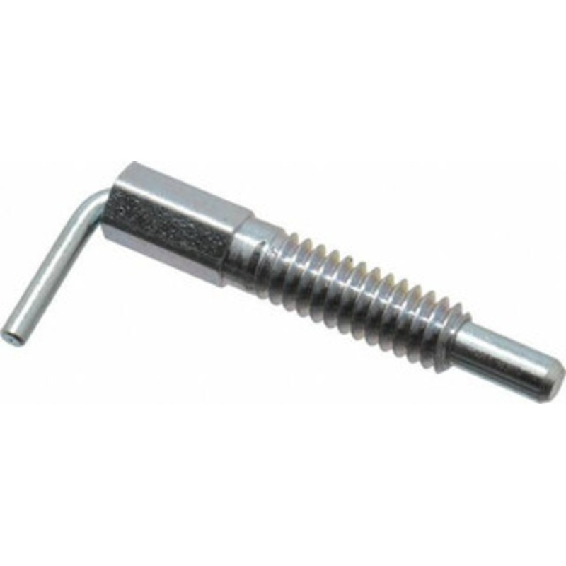 Vlier 1/4-20, 0.8 Thread Length, 0.16 Plunger Diam, 0.5 Lb Init to 2.5 Lb Final End Force, Steel L Handle Plunger 1-1/4 Body Length, 0.8 Length Under Head, 0.38 Plunger Projection FRN250 – 62125034