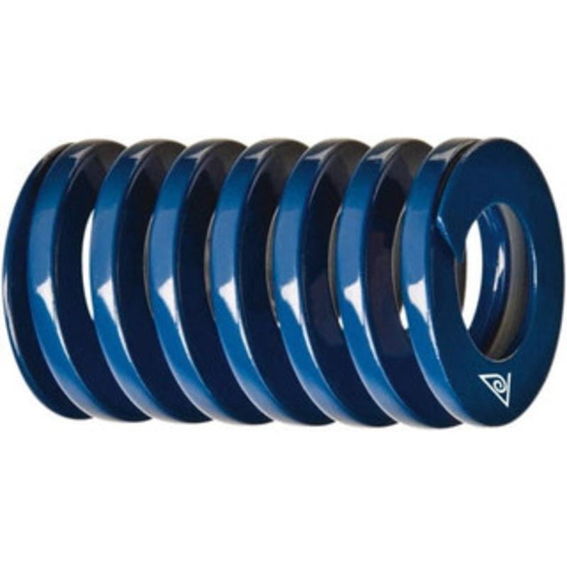 Associated Spring Raymond 1/2 Hole Diam, 9/32 Rod Diam, 2 Free Length, Blue Die Spring 83 Lb Max Deflection, 1.063 Max Deflection, Medium Duty, Chromium Alloy Steel 304-208-D – 52374014