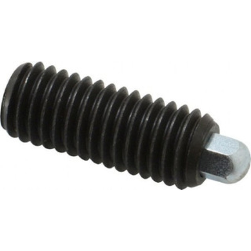 Vlier 1/2-13, 1-1/4 Thread Length, 1/4 Plunger Projection, Steel Threaded Spring Plunger 1/4 (Hex) Max Plunger Diam, 1-1/4 Plunger Length, 2.7 Lb Init End Force, 9.3 Lb Final End Force, 1/4 Hex H61 – 62119037
