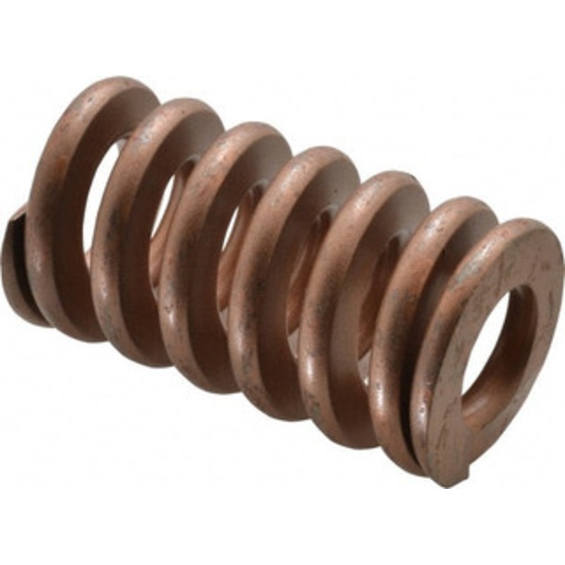 Associated Spring Raymond 2 Hole Diam, 1 Rod Diam, 3-1/2 Free Length, Gold Die Spring 1785 Lb Max Deflection, 1.05 Max Deflection, Heavy Duty, Chromium Alloy Steel 105-814 – 07663149