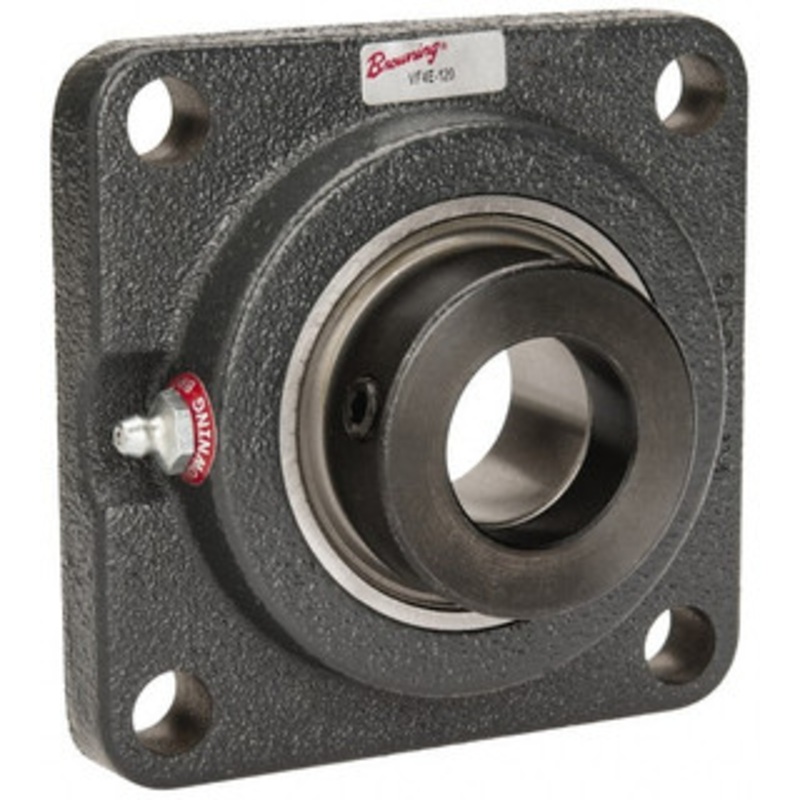 Browning VF4E-120 1-1/4 ID, 4-5/8 OAL x 4-5/8 OAH 4-Bolt Flange 3,493 Lb Static Cap, 5,782 Lb Dyn Cap, 3-5/8 Btw Mnt Hole Ctrs, Cast Iron VF4E-120 – 74572470
