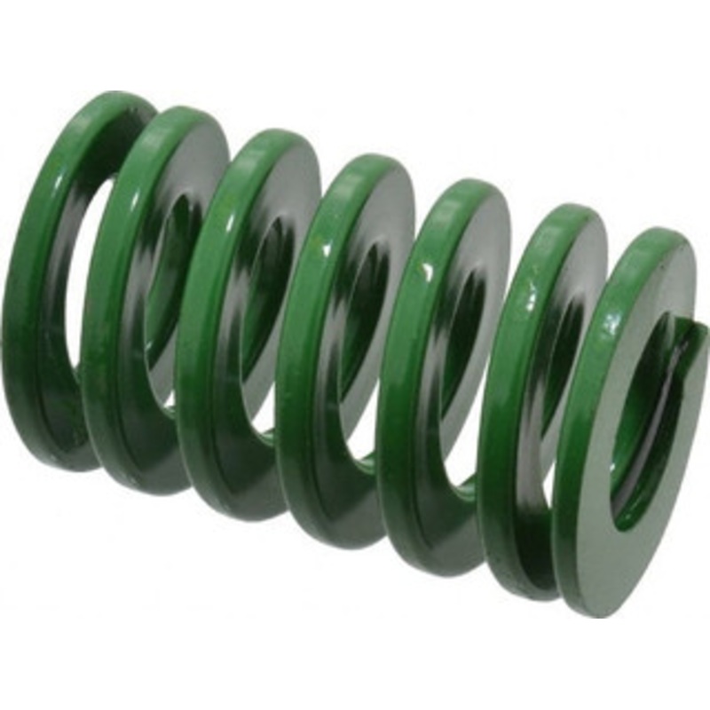 Danly 2 Hole Diam, 1 Rod Diam, 3 Free Length, Green Die Spring 72 Lb Max Deflection, 1.2 Max Deflection, Light Duty, Chromium Vanadium Steel 9-3212-11 – 76011428