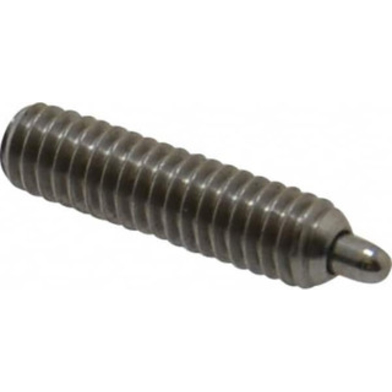 Vlier 8-32, 5/8 Thread Length, 3/32 Plunger Projection, Stainless Steel Threaded Spring Plunger 0.069 – 0.07 Max Plunger Diam, 5/8 Plunger Length, 2.7 Lb Init End Force, 7.3 Lb Final End Force, 0.063 Hex SSPH50 – 62119540