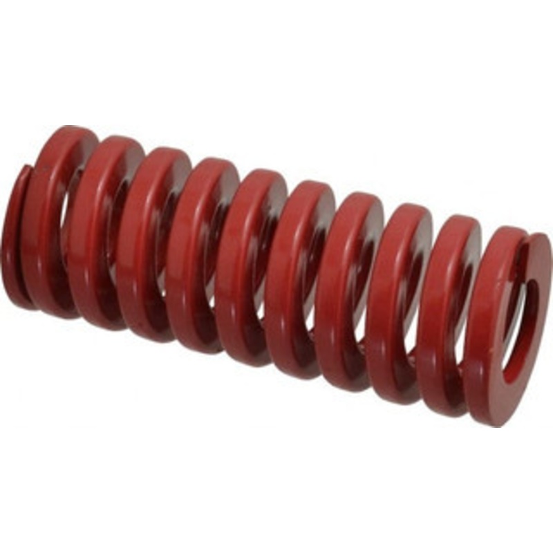 Danly 2 Hole Diam, 1 Rod Diam, 5 Free Length, Red Die Spring 108 Lb Max Deflection, 1.5 Max Deflection, Heavy Duty, Chromium Vanadium Steel 9-3220-26 – 76015460