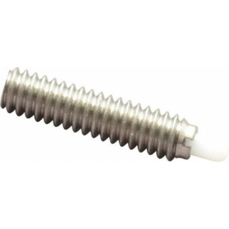 Vlier 1/4-20, 1 Thread Length, 3/16 Plunger Projection, Stainless Steel Threaded Spring Plunger 0.116 – 0.118 Max Plunger Diam, 1 Plunger Length, 3 Lb Init End Force, 13 Lb Final End Force SSSD54 – 62118658