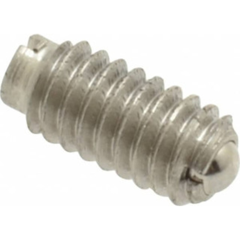 Vlier 8-32, 0.094 Ball Diam, 0.344 Body Length, 0.025 Max Ball Reach, Threaded Ball Plunger Stainless Steel Body, Stainless Steel Ball, 0.5 Lb Initial End Force, 1.25 Lb Final End Force SSB50A – 62121470