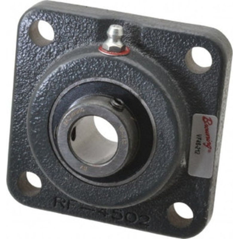 Browning VF4S-212 3/4 ID, 3-3/8 OAL x 3-3/8 OAH 4-Bolt Flange 1,444 Lb Static Cap, 2,611 Lb Dyn Cap, 2-1/2 Btw Mnt Hole Ctrs, Cast Iron VF4S-212 – 85358612