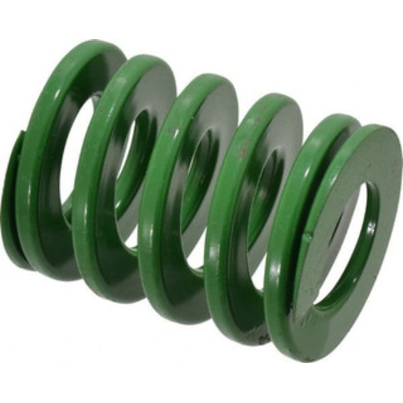 Danly 2 Hole Diam, 1 Rod Diam, 2-1/2 Free Length, Green Die Spring 89.9 Lb Max Deflection, 1.01 Max Deflection, Light Duty, Chromium Vanadium Steel 9-3210-11 – 76011410