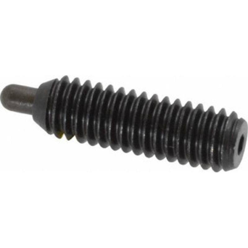 Vlier 5/16-18, 1 Thread Length, 3/16 Plunger Projection, Steel Threaded Spring Plunger 0.133 – 0.135 Max Plunger Diam, 1 Plunger Length, 3 Lb Init End Force, 15 Lb Final End Force, 0.093 Hex PH56N – 62119441
