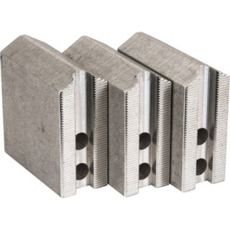 Abbott Workholding 6 & Up Chuck Capacity, 1.5mm x 60 Serrated Attachment, Square Soft Lathe Chuck Jaw 3 Jaws, Aluminum, 0.7874 Btw Mount Hole Ctrs, 3 Long x 1-1/4 Wide x 3 High, 0.4724 Groove, 0.3937 & 10mm Fastener KTT6A2 – 04230579